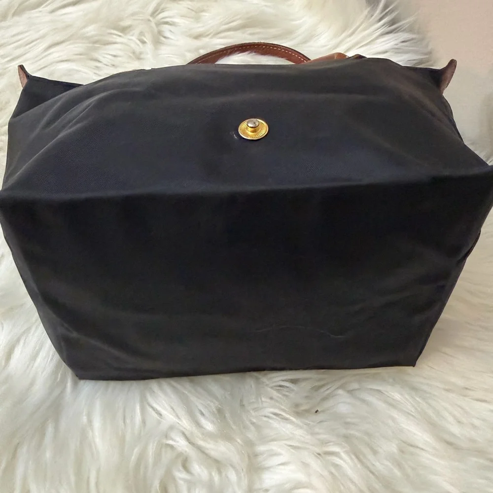 Longchamp Black and Brown Tote Bag - Picture 5 of 10